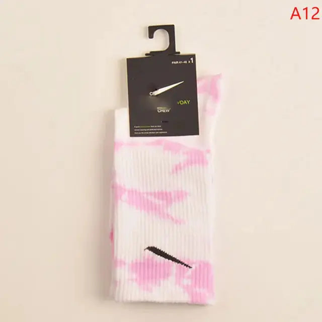 Women Tie-dye Middle Tube Socks GLR SHOPPING