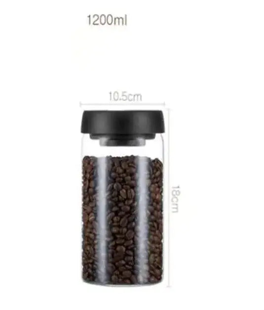Vacuum Sealed Glass Storage Jar Set GLR SHOPPING