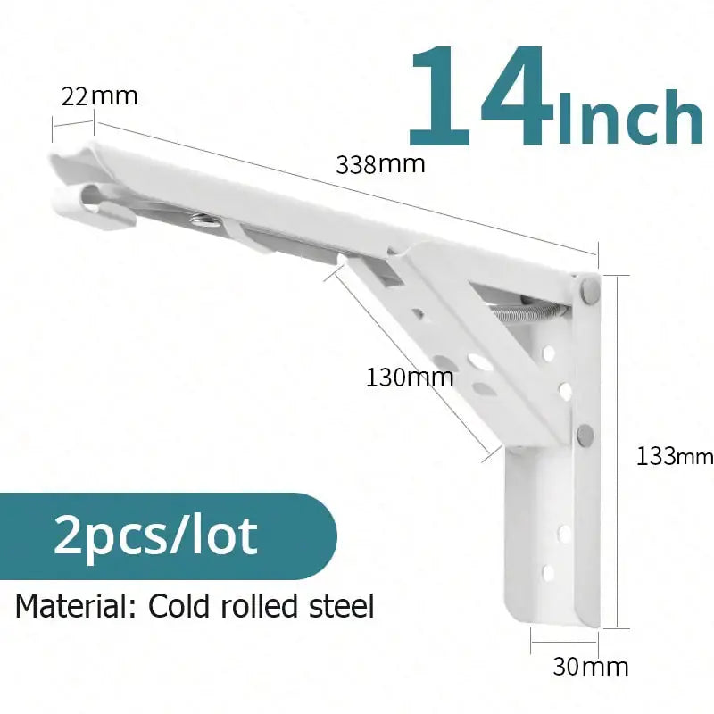 Folding Shelf Brackets Heavy Duty GLR SHOPPING