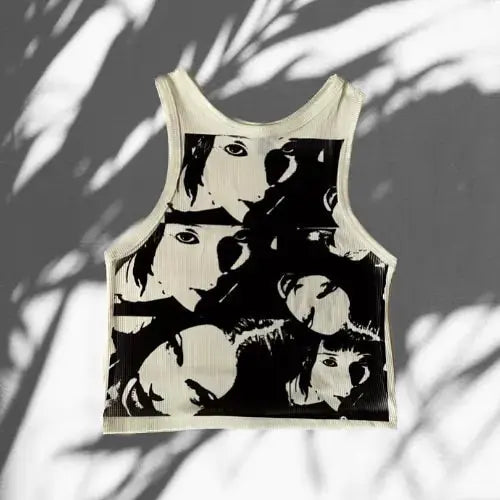 2022 Summer Print Personality Bright Color Sleeveless Y2K Clothes GLR SHOPPING