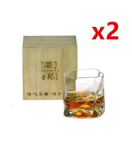 Crumple whiskey glass GLR SHOPPING