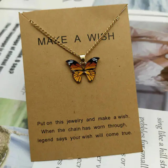Butterfly Pendant Necklace GLR SHOPPING