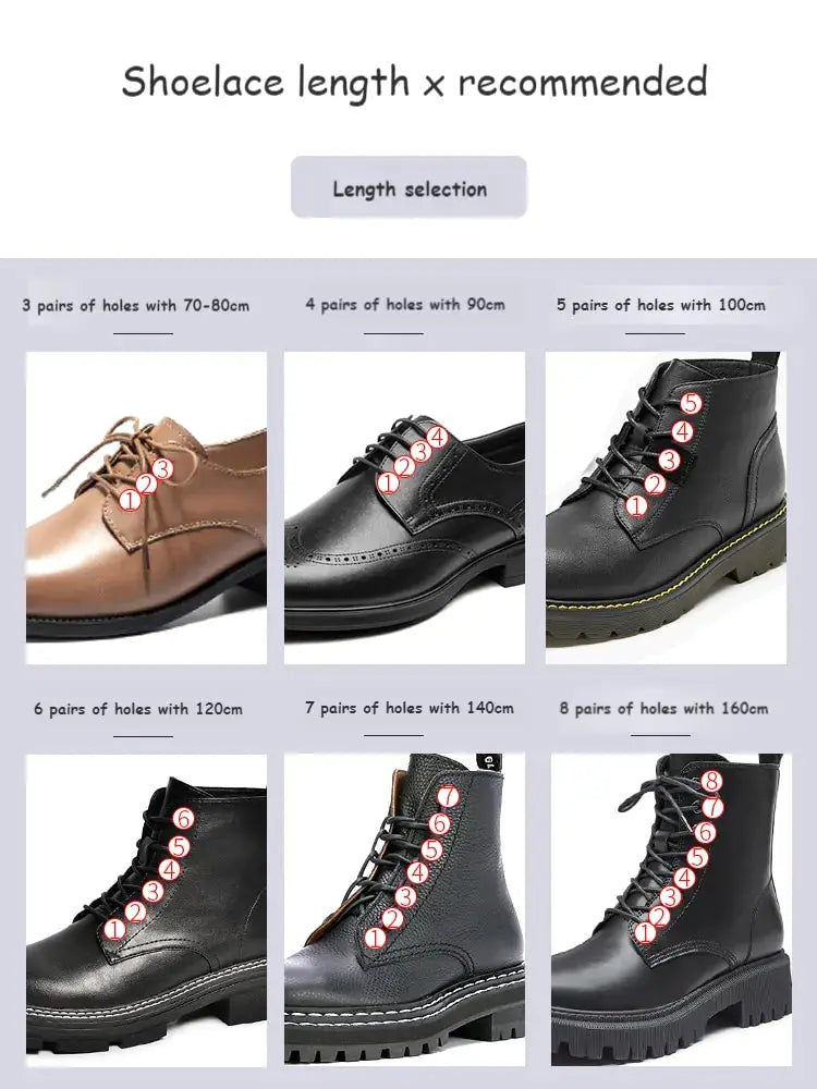 Cotton Waxed Round Shoelaces Set GLR SHOPPING