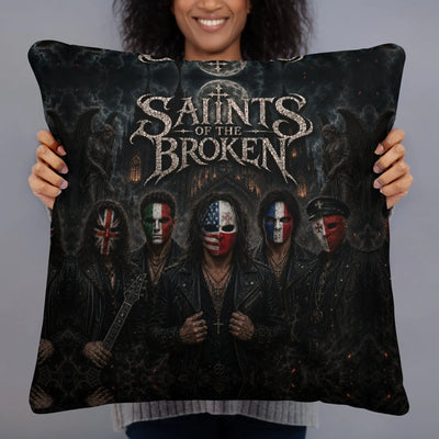 Saints of the Broken Official Basic Pillow — Dark Gothic Band Merch