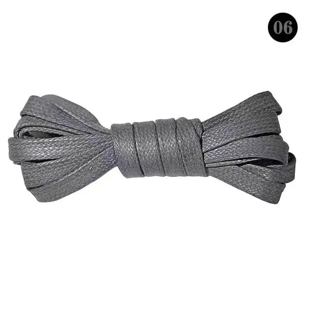 Flat Waxed Cotton Shoelaces Collection GLR SHOPPING