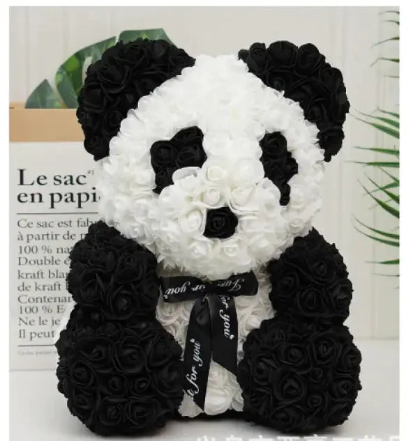 Rose Bear Teddy - Valentine's Day PE Foam Rose Bear GLR SHOPPING