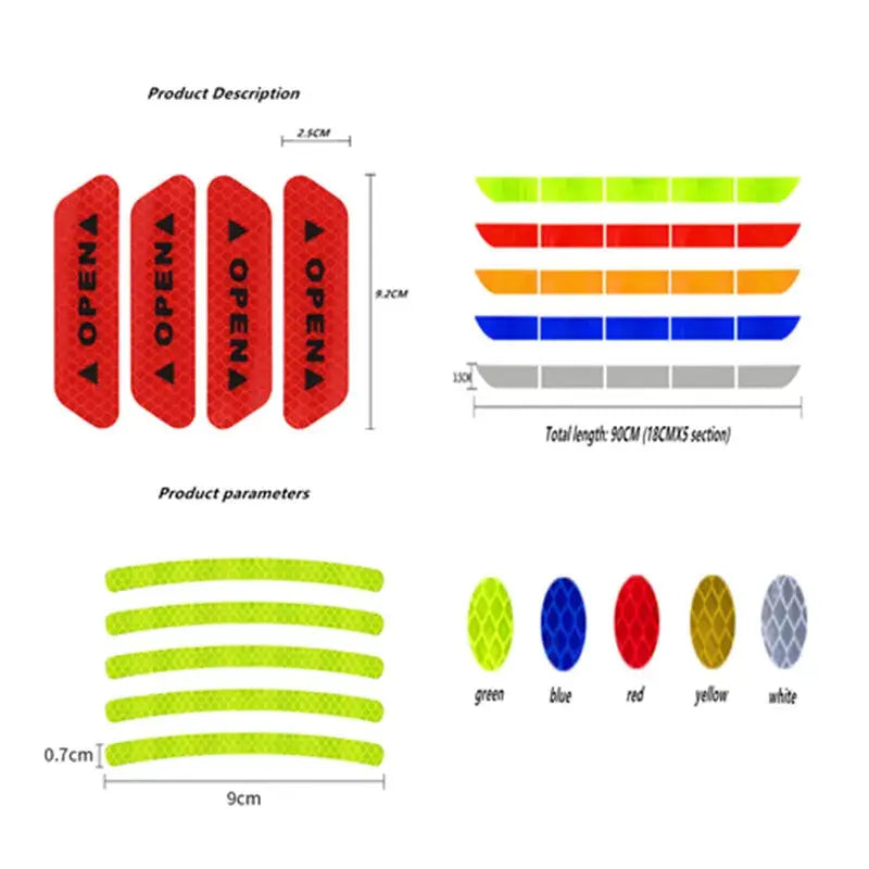 Auto Rear Warning Reflective Tape Car Accessories GLR SHOPPING