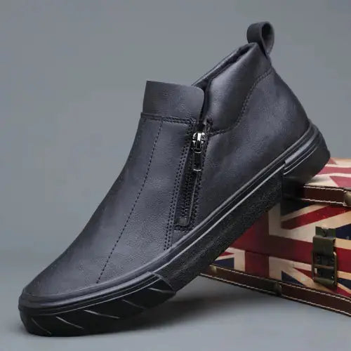 Men Vulcanized Leather Loafer Shoes GLR SHOPPING