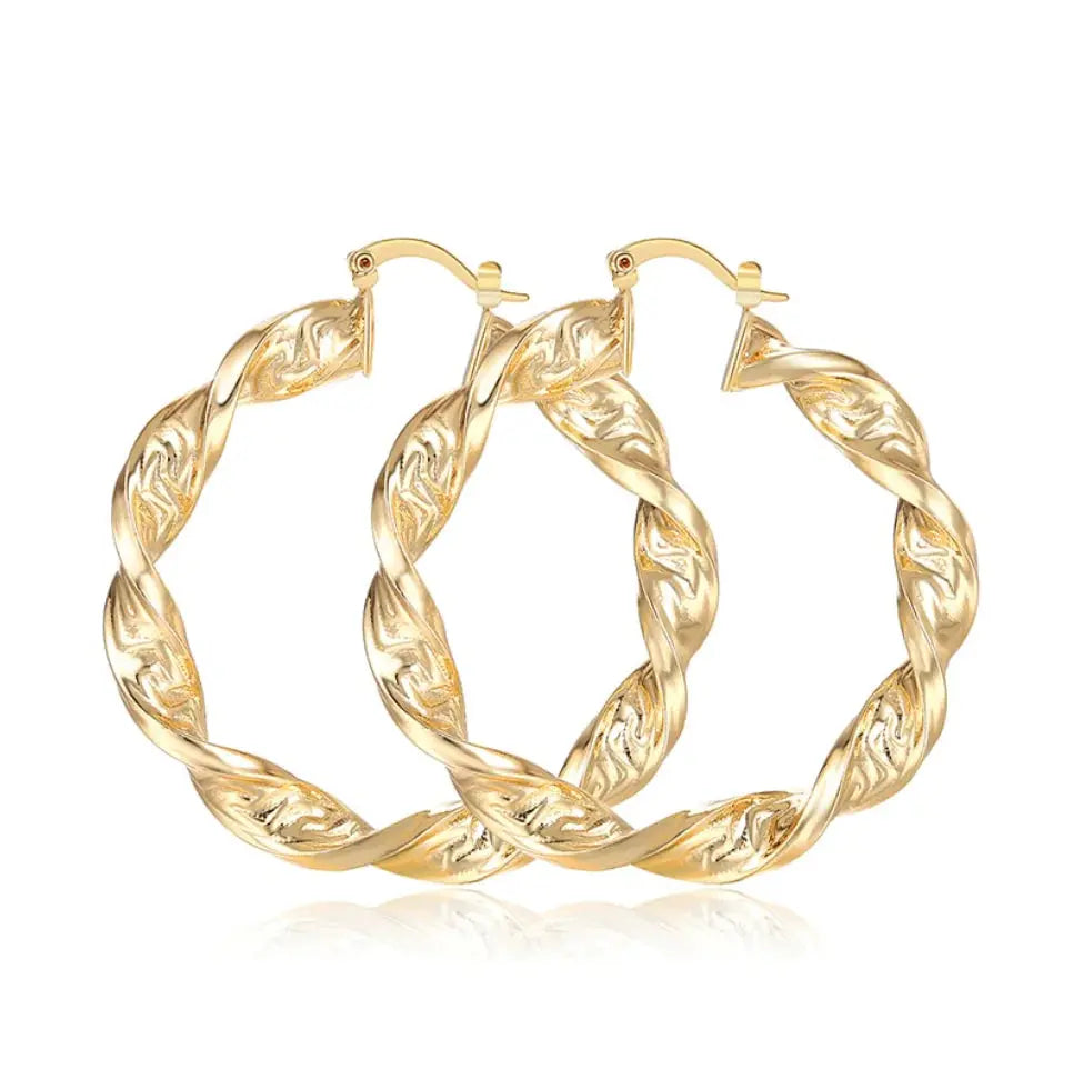 Punk Chic: Great Wall Hoop Earrings GLR SHOPPING