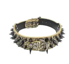 Spiked Studded Leather Collars GLR SHOPPING