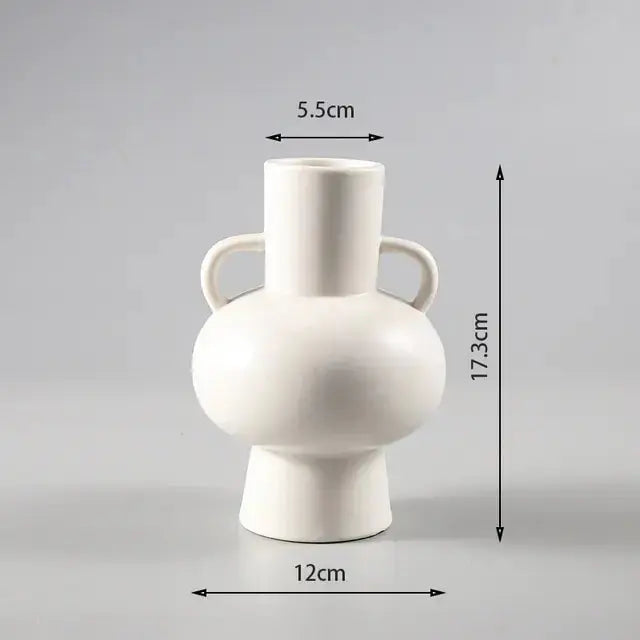 White Black Ceramic Vases GLR SHOPPING