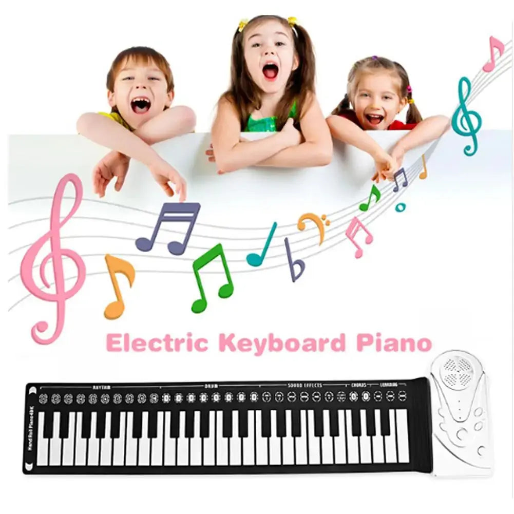 Portable 49-Key Flexible Silicone Roll Up Piano GLR SHOPPING