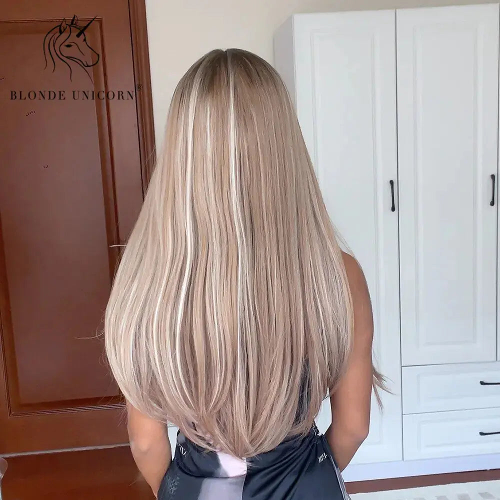Synthetic Long Brown Wig GLR SHOPPING