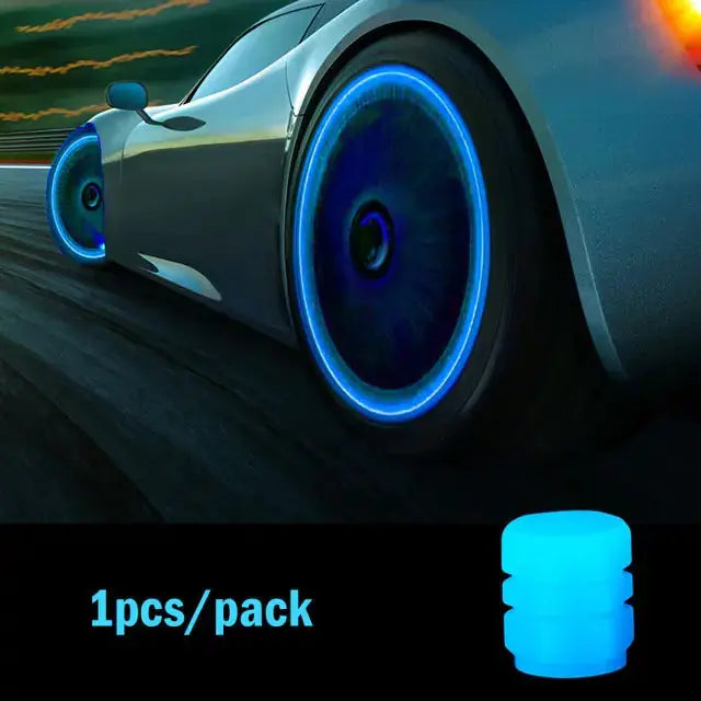 Fluorescent Night Glowing Valve Caps GLR SHOPPING