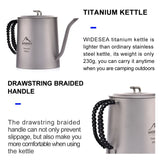 Camping Titanium Coffee Kettle