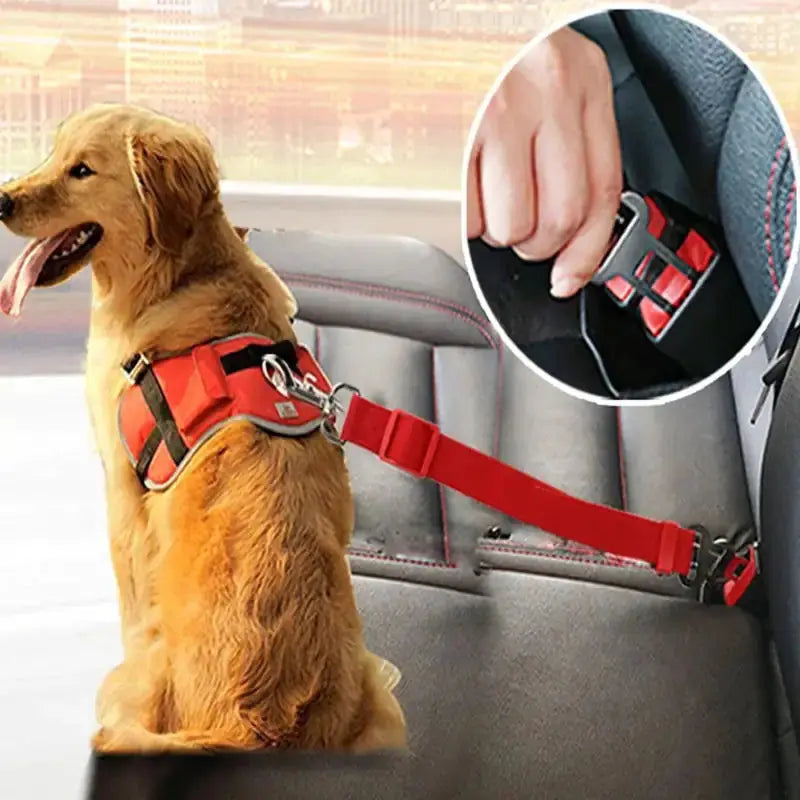 Adjustable Dog Safety Seat Belt GLR SHOPPING