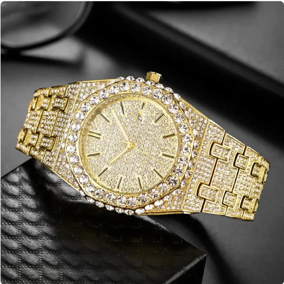 Men's Starry Diamond Quartz Watch GLR SHOPPING