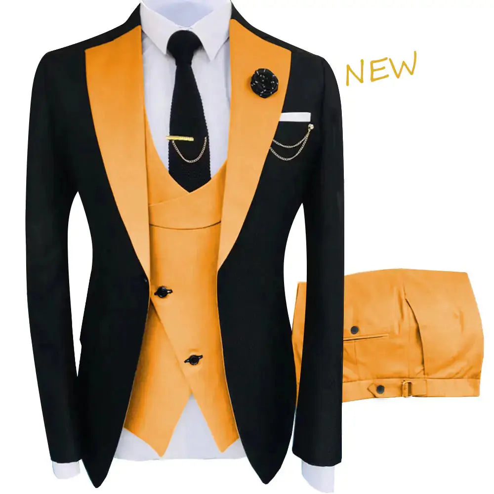 Fit Tuxedo 3 Piece Set GLR SHOPPING