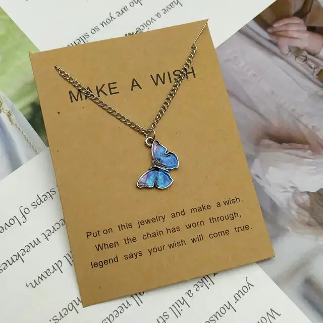 Butterfly Pendant Necklace GLR SHOPPING