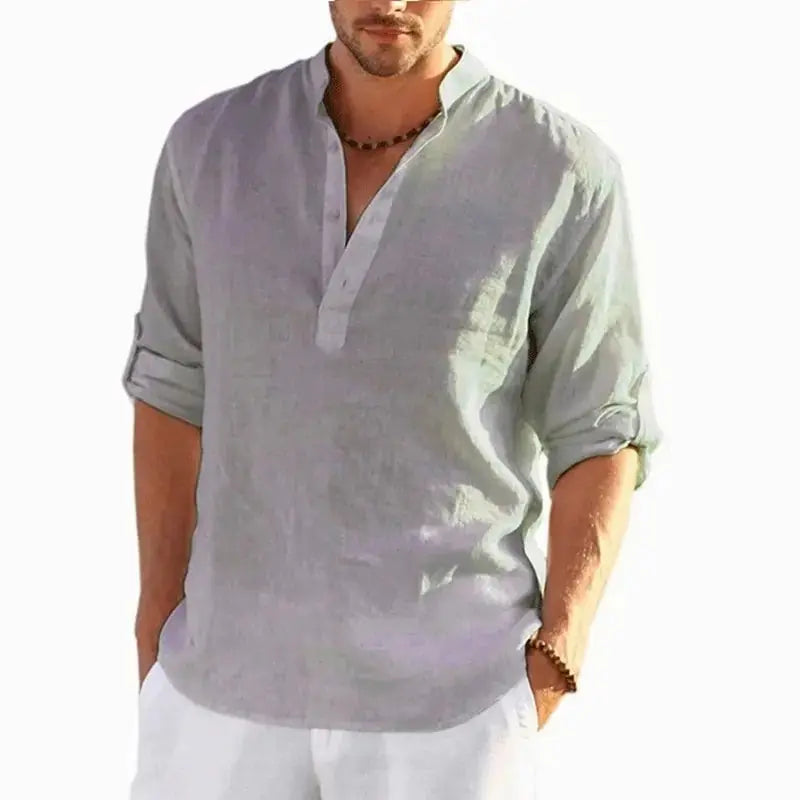 Linen Long Sleeve T-Shirt GLR SHOPPING