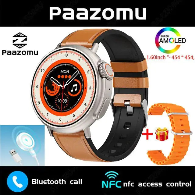 AMOLED 1.6 Inch Smart Watch - GLR SHOPPING