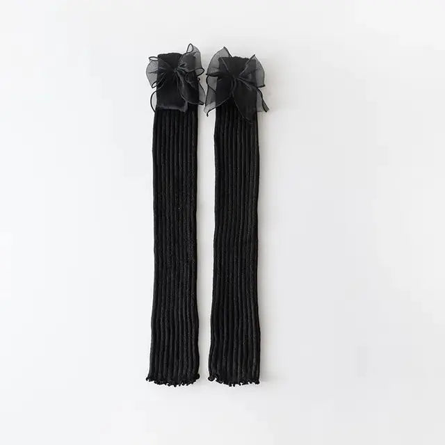 Japanese Lolita Bow Tie Leg Warmers GLR SHOPPING