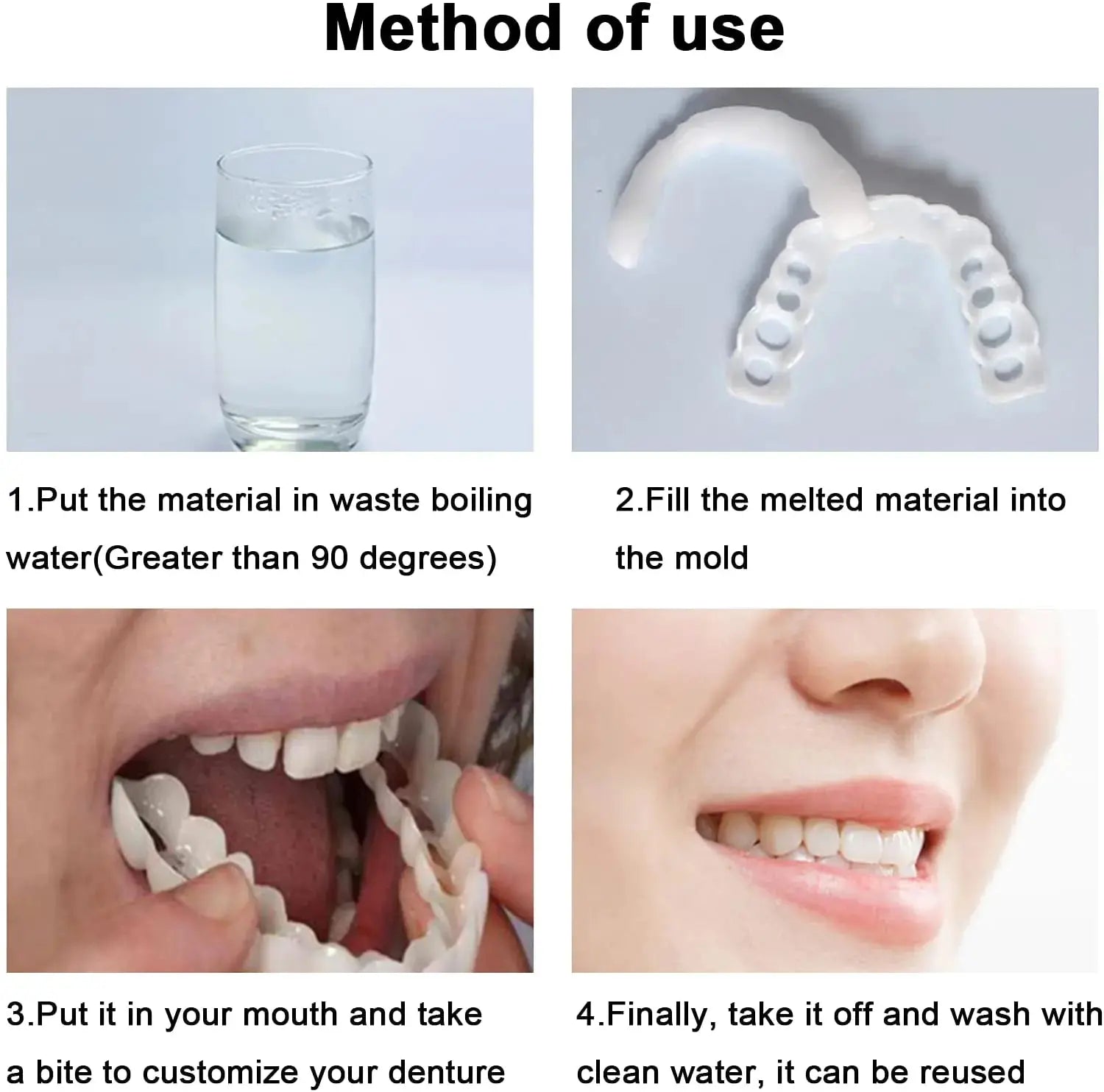 Silicone False Teeth Instant Smile GLR SHOPPING
