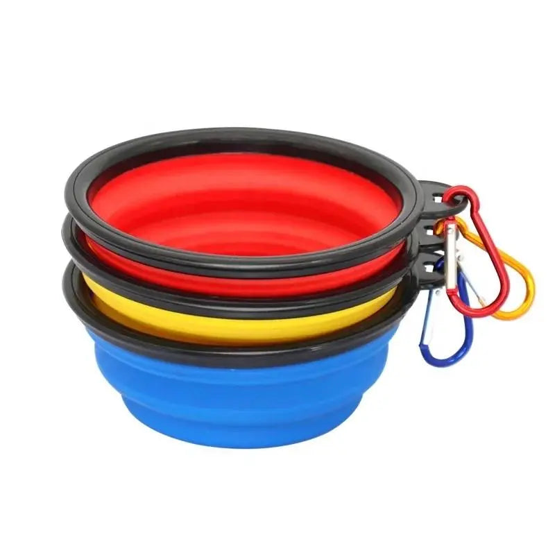COLLAPSIBLE SILICONE TRAVEL PET BOWL - GLR SHOPPING