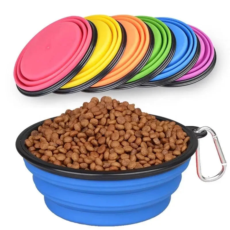 COLLAPSIBLE SILICONE TRAVEL PET BOWL - GLR SHOPPING