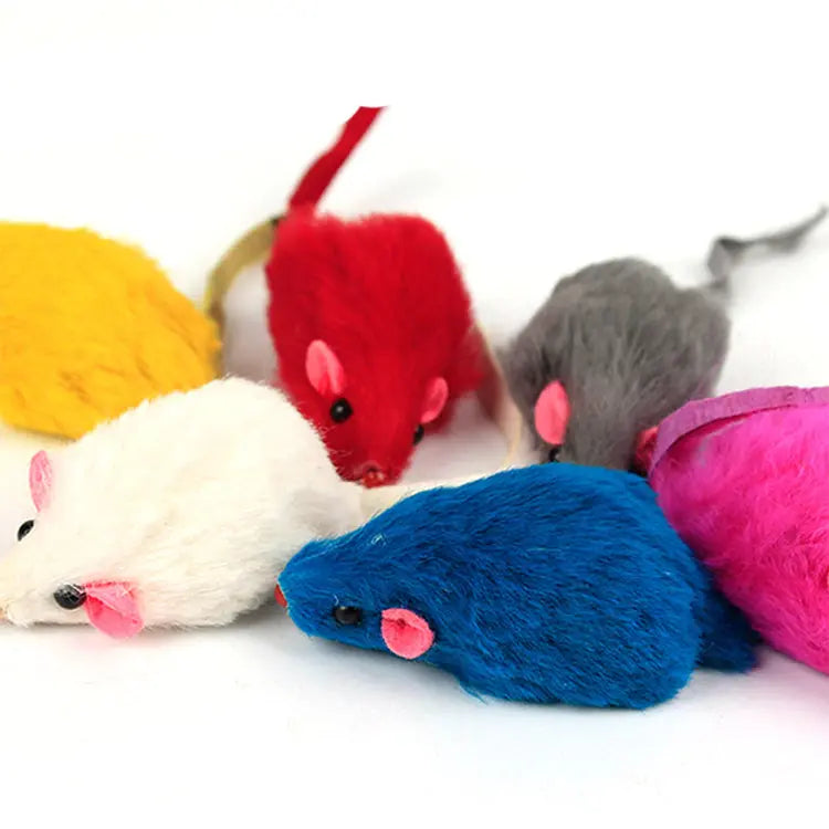 10 PCS PLUSH MOUSE CAT TOYS (Random Color) - GLR SHOPPING