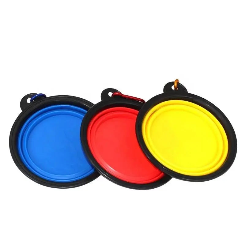 COLLAPSIBLE SILICONE TRAVEL PET BOWL - GLR SHOPPING