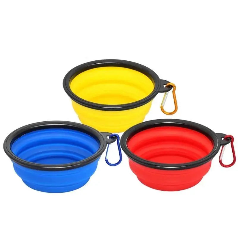 COLLAPSIBLE SILICONE TRAVEL PET BOWL - GLR SHOPPING