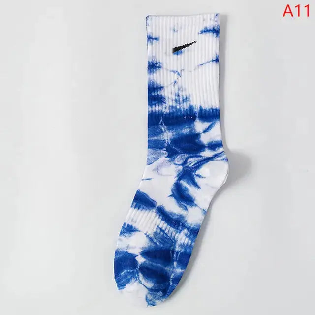 Women Tie-dye Middle Tube Socks GLR SHOPPING