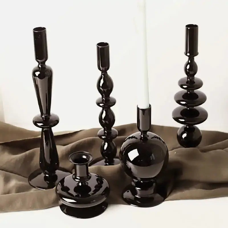 Rue Glass Candlestick GLR SHOPPING