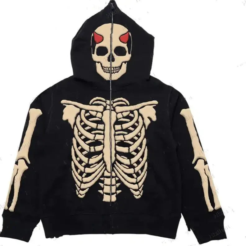 Gothic Printed Loose Hoodie GLR SHOPPING
