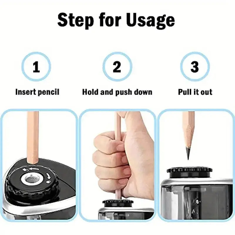 Portable Electric Pencil Sharpener GLR SHOPPING