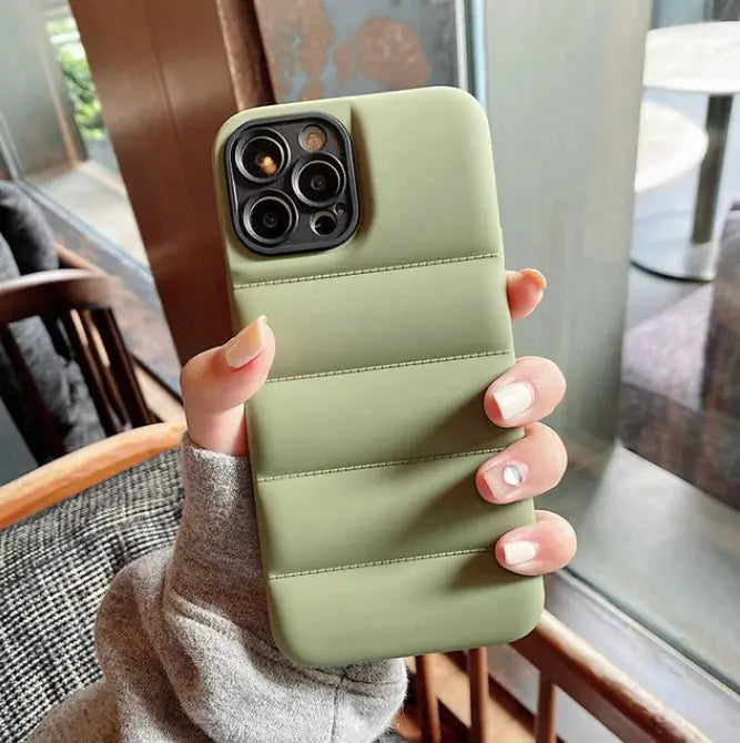 Jacket Puffer Bumper Matte Phone Case GLR SHOPPING