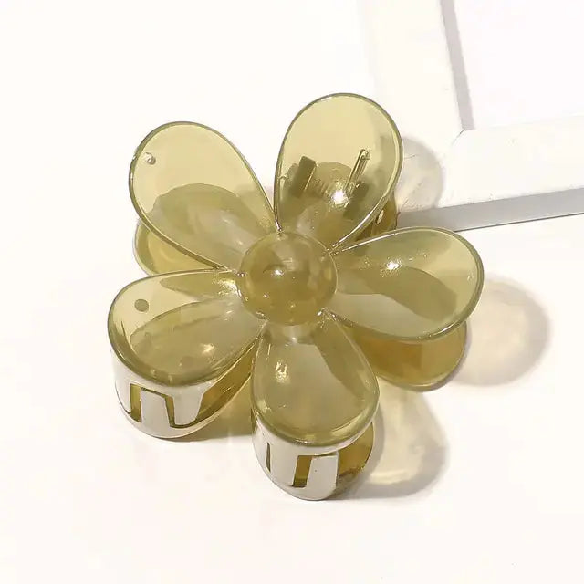 Geometric Flower Hair Clip Set GLR SHOPPING