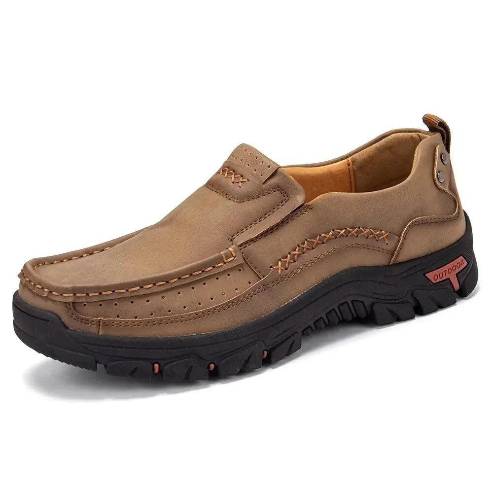 Men's Casual Breathable Loafers Leather Shoes GLR SHOPPING