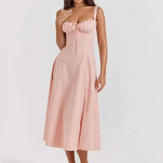 Elegant Midi Spaghetti Strap GLR SHOPPING