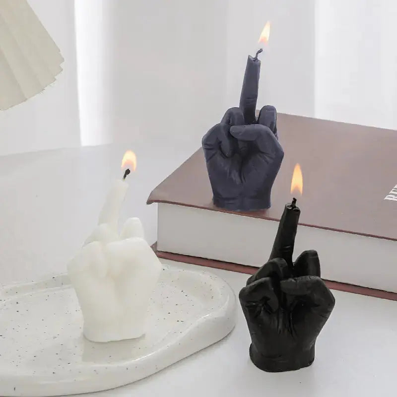 Middle Finger Shaped Scented Candles GLR SHOPPING