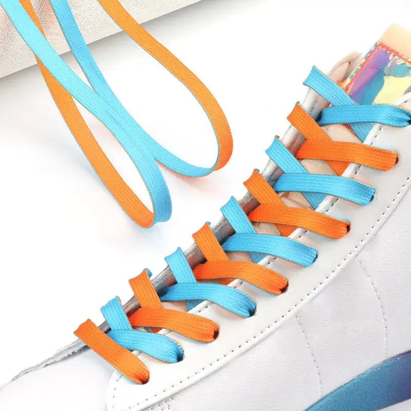 Duo-Tone Flat Shoe Laces GLR SHOPPING