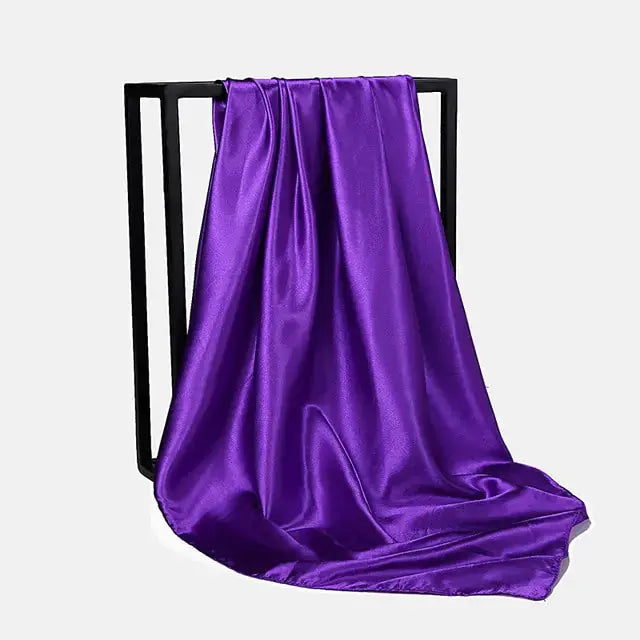 Solid Color Silk Neckerchief Scarf GLR SHOPPING