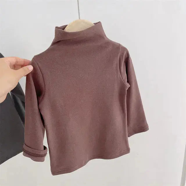 Boys Girls T-shirts Kids Tops Turtleneck GLR SHOPPING