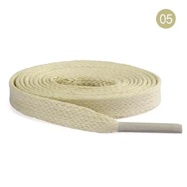 Flat Waxed Cotton Shoelaces Collection GLR SHOPPING
