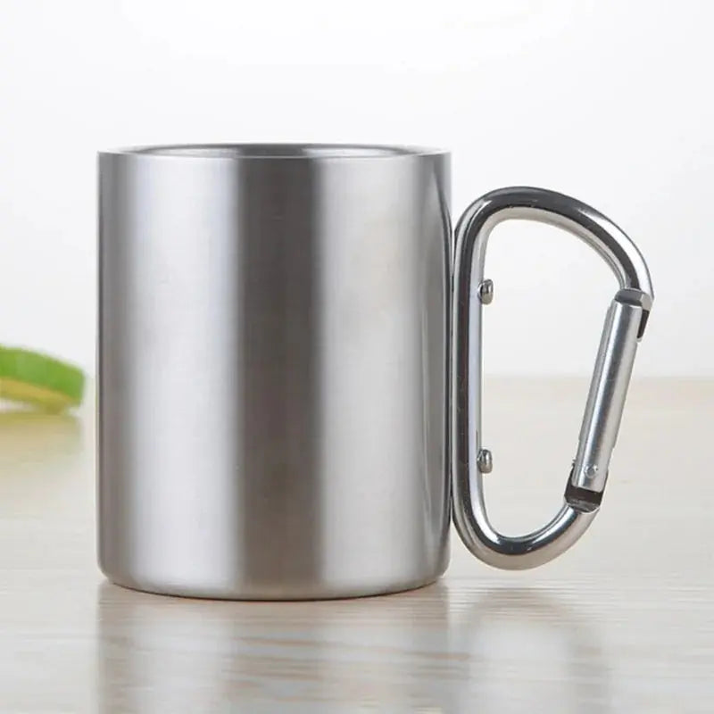Carabiner Hook Camping Stainless Steel Cup GLR SHOPPING
