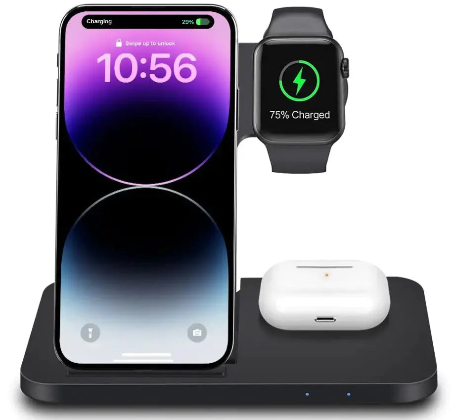 3in1 Wireless Fast Charger Dock Station GLR SHOPPING
