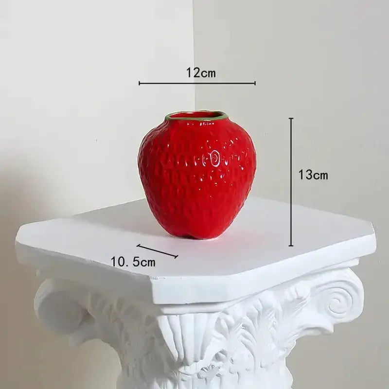 Cartoon Strawberry Ceramic Vase GLR SHOPPING