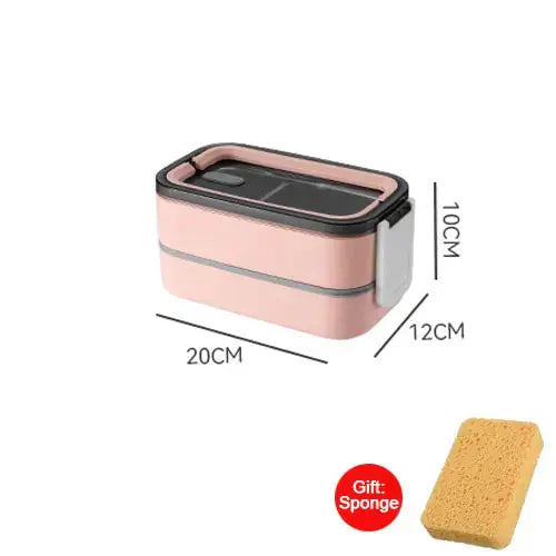 2 Layer Stainless Steel Bento Box GLR SHOPPING