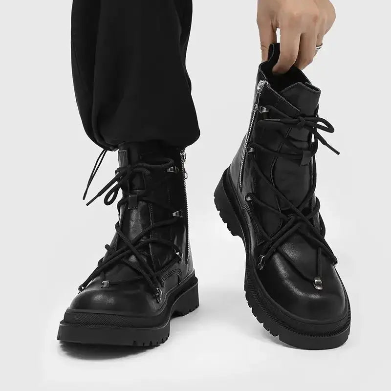 Cross Laced Boots GLR SHOPPING
